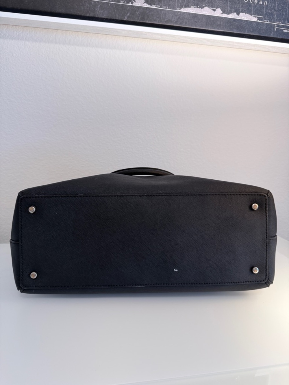 kate spade Black Saffiano Dome Satchel with Removable Strap - Picture 4 of 13